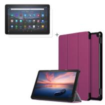 Case Flip Magnetica On/Off + Pelicula Para Amazon Fire Hd10