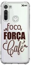 Case Foco, Força E Café - Motorola: G6 - Xcase