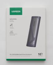 Case Gabinete Externa para SSD M.2 NVME PCIE / SATA 10 Gbps USB C 3.2 Gen 2 ( Cinza ) Case Gabinete Externa para SSD M.2 NVME PCIE / SATA 10 Gbps USB C 3.2 Gen 2 ( Cinza )