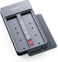 Case Gaveta 2 HDS SATA SSD M.2 Ngff USB-C 3.1 Raid 0 Raid 1