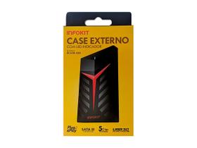 Case Gaveta Hd Ssd Externo 2.5 Pol Sata 3 Usb 3.0 Velocidade - Infokit