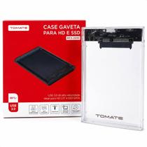 Case Gaveta Para HD e SSD Transparente Tomate - MCS-2530 Case Gaveta Para HD e SSD Transparente Tomate - MCS-2530