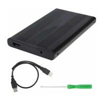 Case Gaveta para HD Externo Notebook 2,5 USB 2.0 Maior Velocidade de transferência Kit Instalação