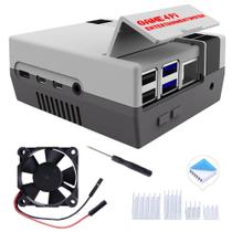 Case GeeekPi Game4Pi com ventilador e dissipador de calor para Raspberry Pi 4