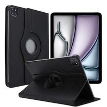 Case Giratório Para iPad Air 13" 2024 Couro e Apoio