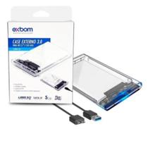 Case Hd 2.5 E Sata Ssd Transparente Com Usb 3.0