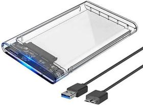 Case HD Externo Sata 2,5 Usb 3.0 Transparente KP-HD012 Knup