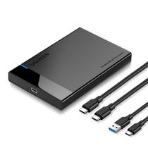 Case Hd Externo Ugreen Sata 2,5 com 2 cabos 10 Gbps