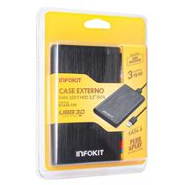 Case Hd Externo Usb 3.0 Notebook 2.5 Gaveta Slim Hd Sata - Infokit