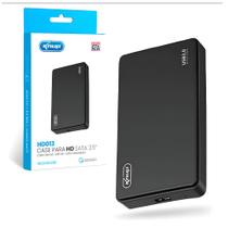Case HD Externo USB 3.0 Sata 2.5", Até 4TB, KNUP, KP-HD013 - Preto