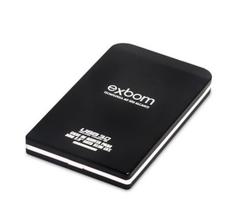 Case HD USB 3.0 para HD Sata de 2,5" Exbom Case HD USB 3.0 para HD Sata de 2,5" Exbom