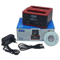 Case Knup Dock Station Hd Sata 2,5 Ou 3,5 Sd Card E