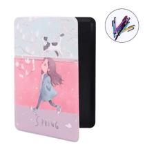 Case Magnética Estampada Para Kindle Básico C2V2L3 + Caneta