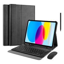 Case Magnética + Mouse + Teclado Para iPad 10 2022 Tela 10.9