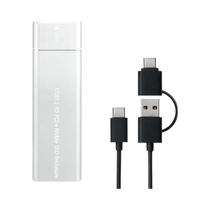 Case Metálico USB3.1 Tipo-C Para SSD M.2 NVME, Estojo Móvel Para Laptop E Telefone, Disco Rígido