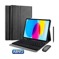 Case + Mouse + Teclado Touch Abnt2 Para tablet 10 A2757 A2696 Case + Mouse + Teclado Touch Abnt2 Para tablet 10 A2757 A2696