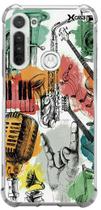 Case Música Grafite - Motorola: G8 Power Lite - Xcase