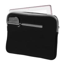 Case Neoprene Para Notebook Multilaser, Até 15.6, Preto E Cinza - BO400