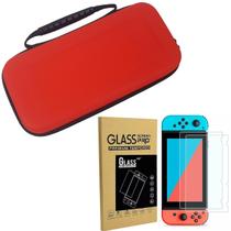 Case Nintendo Switch Estojo Proteção Viagem + 2 Películas