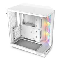 Case NZXT H6 Flow RGB Mid-Tower Airflow com 3 ventiladores RGB brancos Case NZXT H6 Flow RGB Mid-Tower Airflow com 3 ventiladores RGB brancos