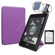 Case Origami Couro Para Kindle 11 Geração + Pel De Plástico