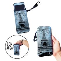 Case para Celular Eiffel Torre Paris Cinza