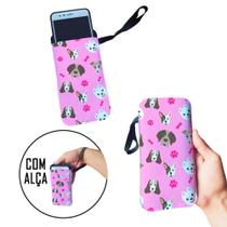 Case para Celular Wallpaper Cachorros Dog Rosa