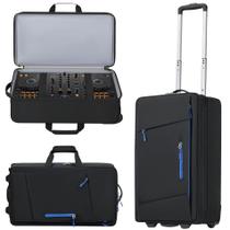 Case para Controlador de DJ Aljikz com Rodas e Múltiplos Bolsos 15,6" Case para Controlador de DJ Aljikz com Rodas e Múltiplos Bolsos 15,6"