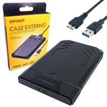 Case para HD de Notebook 2.5" ou SSD Sata USB 3.0