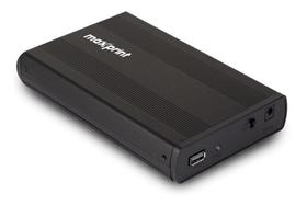 Case para HD Externo 3,5 USB 2.0 - Maxprint 60000019 Case para HD Externo 3,5 USB 2.0 - Maxprint 60000019