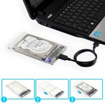 case para HD externo CGHD-35 HD 2.5" USB 3.0 Transparente com um indicador LED - Exbom - Sata case para HD externo CGHD-35 HD 2.5" USB 3.0 Transparente com um indicador LED - Exbom - Sata