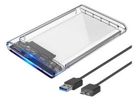 Case Para Hd Externo Gaveta 2,5 Usb 3.0 Transparente Rápido - casehd