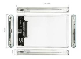 Case Para Hd Externo Transparente Notebook Sata 2.5 Usb 2.0 - BMAX