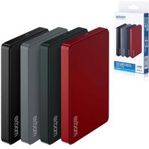 Case para HD SATA 2.5 HHD/SSD USB 2.0 Original em ABS EXBOM 04068 - CGHD-20B