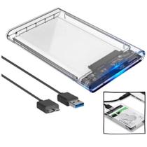 Case para Hd transparente Usb 3.0 original transmissão 6gbps Sata 2.5