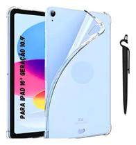 Case Para iPad 10 Geração 10.9 - Transparente Silicone Flex