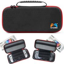 Case Para Nintendo Switch Com Grip Oivo E Outros Acoplado Bolsa Estojo