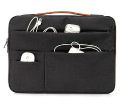 Case para Notebook até 15.6" com Bolsos Preta e Laranja Goldentec - GOLDENTEC ACESSORIOS