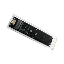 Case Para SSD M2 NVME PCIe NGFF SATA Com Protocolo Duplo USB Tipo C 10Gbps Transparente Case Para SSD M2 NVME PCIe NGFF SATA Com Protocolo Duplo USB Tipo C 10Gbps Transparente