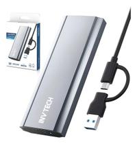 Case Para Ssd Nvme M.2 2280 Pcie M-Key Usb Tipo-C E Usb 3.1