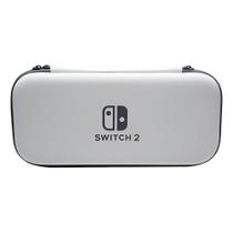 Case Para Switch 2 Prata Resistente Estojo Box Capa Cinza Case Para Switch 2 Prata Resistente Estojo Box Capa Cinza