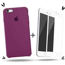 Case + Película de Vidro 3D Compatível Com iPhone 6 / 6S