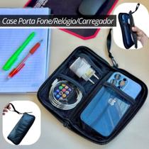 Case Porta Fone/Relógio/Celular/Carregador Cabo Case Porta Objetos Versátil Organizadora Bolsa Mochi