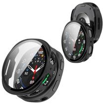 Case protetora para G. Watch 8 44mm SM-L335 2025 - acrilico Case G. Watch 8 44mm:Preto