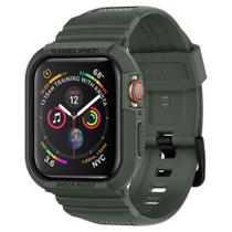 Case Pulseira Spigen Apple Watch S4 e S5 44mm Rugged Armor Pro Green