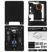 Case Raspberry Pi 5 M.2 NVME Argon NEO 5 Com Cooler Ativo E Ventoinha PWM Para SSD