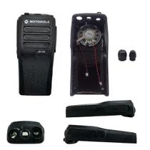 Case Reparo Carcaça Frontal para Rádio Motorola DEP450 modelo novo botao redondo AltoFalante e microfone Interno botões knob