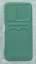 Case Silicone Compativel Xiaomi Redmi Note 10 6.43 Porta Cartão Aveludada
