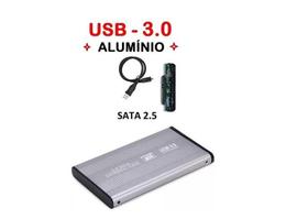 Case slim em aluminio de HD 2.5 usb 3.0 de Notebook Externo