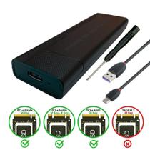 Case Ssd M.2 Nvme Pcie Usb 3.1 Gaveta 10Gbps 2242/2260/2280 - Jiaxi Case Ssd M.2 Nvme Pcie Usb 3.1 Gaveta 10Gbps 2242/2260/2280 - Jiaxi